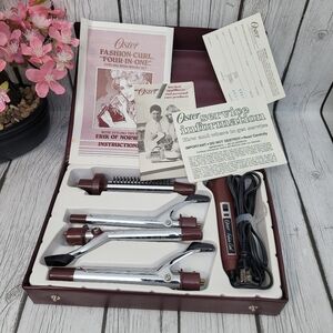Vintage Oster 4-n-1 Curling Irons/Brush Set